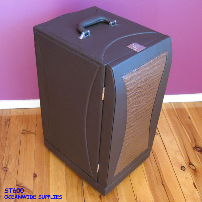 Premium Rolling Jewellery Travel Display Case + 9 Black Trays