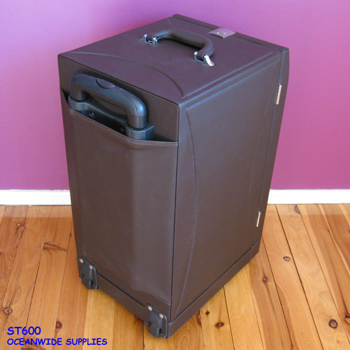 Premium Rolling Jewellery Travel Display Case + 9 Black Trays