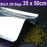 Mylar Foil FOOD Vacuum Bag | 200pcs | Heat Seal | 35 x 50cm
