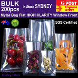 MYLAR Bag Food Pouch | 200pcs | High CLARITY Clear Front
