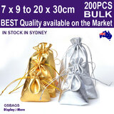 Gold Silver POUCH Satin Gift Bag | 200PCS Wholesale | BEST QUALITY