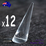 Minor Defect Ring Cone Stand 7cm | Solid CLEAR Acrylic | 12pcs