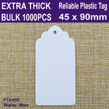 PLASTIC Tag Price LABEL | 45 x 90mm Tag | 400pcs ONLY