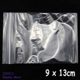 Zip Lock Bag Clear Resealable | 1000pcs BULK | 9 x 13cm