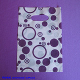 RELIABLE Plastic Gift Bag | BULK 500pcs 15x22cm | Purple Dots