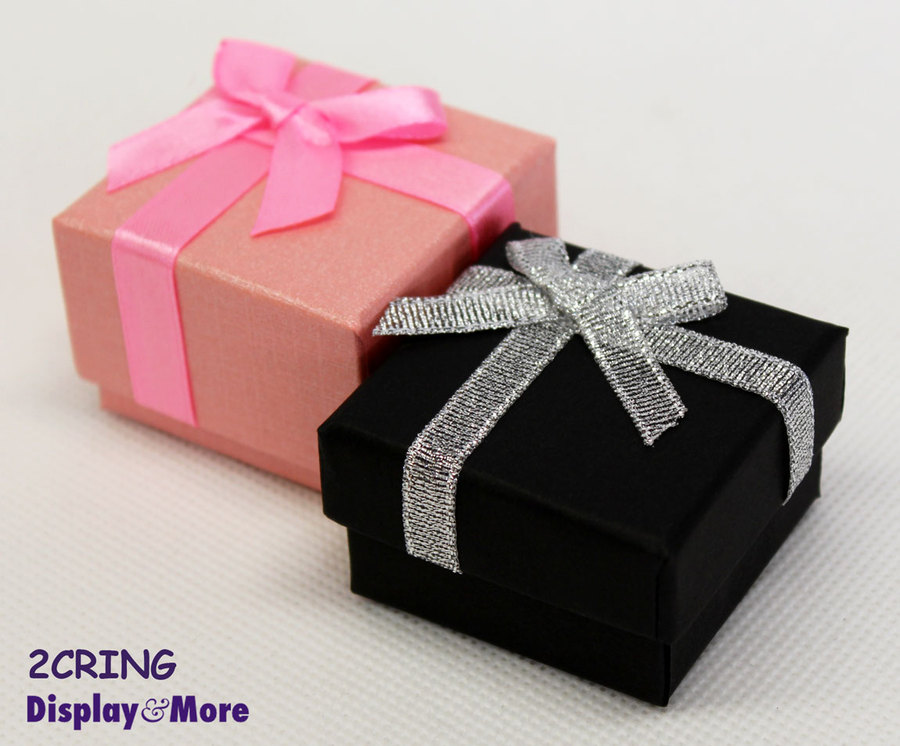 RING Gift Box Premium Quality 5 x 5 x 3.5cm 48pcs Black