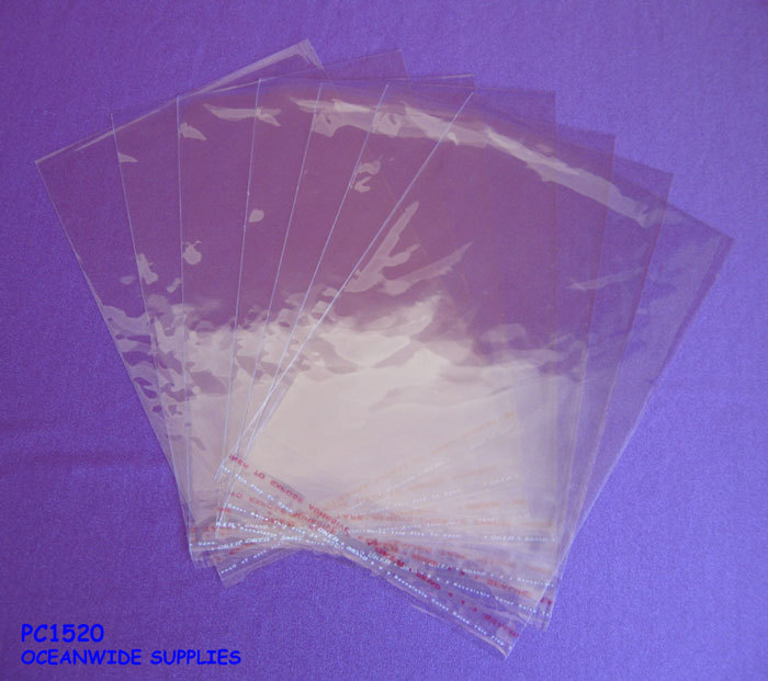 Cellophane Adhesive Bag 1000pcs 15x20cm CRYSTAL Clear