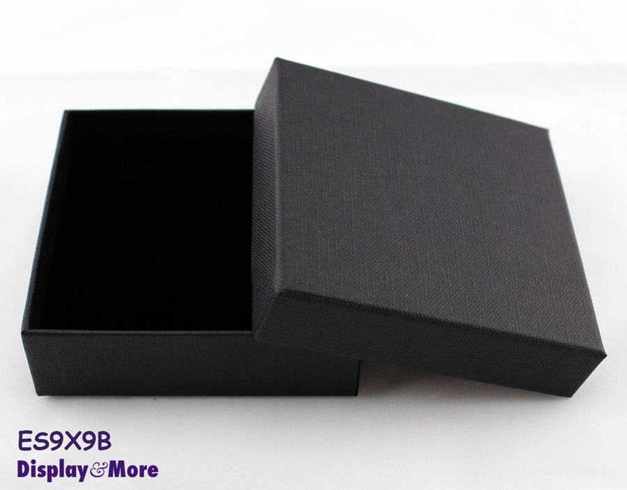 Bracelet Box BANGLE Jewellery Gift Case | 24pcs 9x9cm | PLAIN White Black