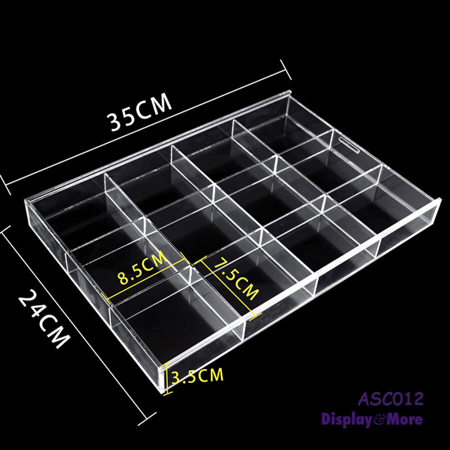 BEAD Case Storage Display | Clear ACRYLIC | 12/20/30/42 Compartments ...