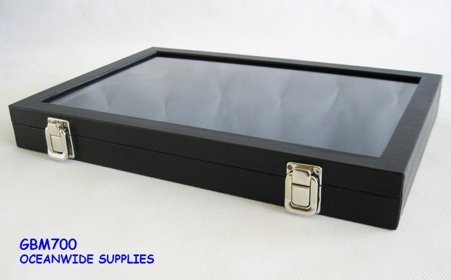 Jewellery Organiser Display CaseFlatGlass Lid PREMIUM Quality
