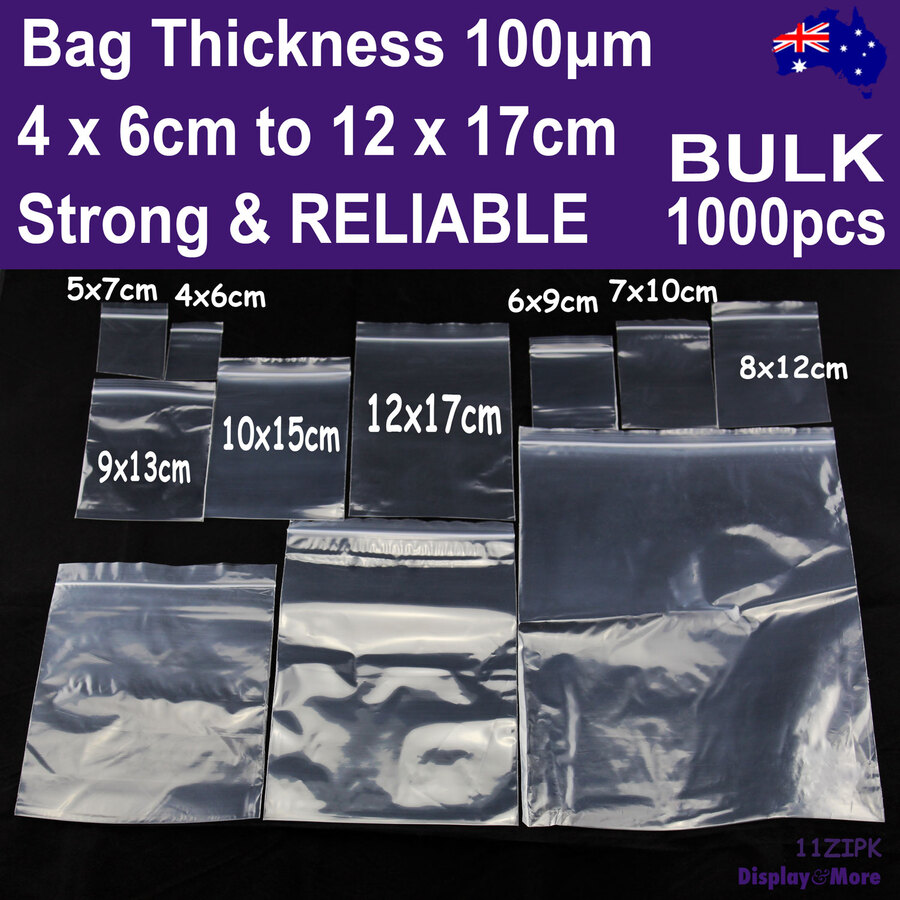 BNY Corner 4 Mil 6x6 Heavy Duty Clear Plastic Zip Lock Bags Reloc Bag 100 Counts 