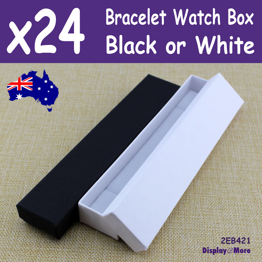 Bracelet Box WATCH Gift Case | 24pcs 4x21cm | Premium PLAIN