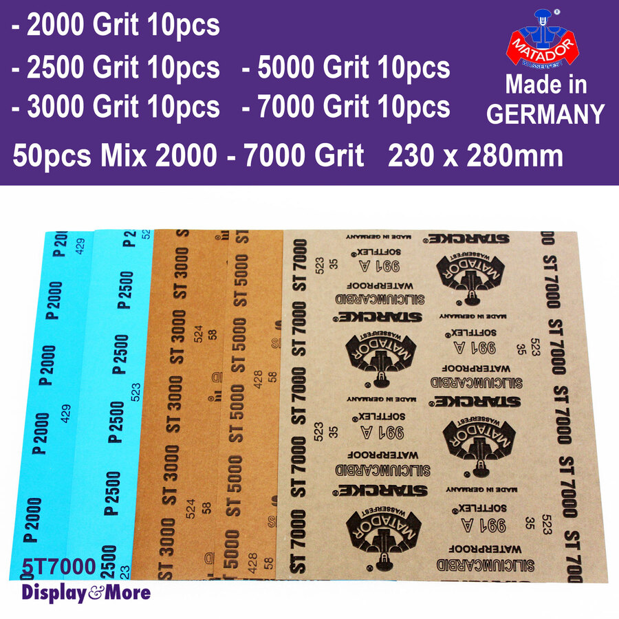 Sandpaper Waterproof WET Dry | GENUINE German STARCKE 120 to 7000 Grit | SYDNEY - Picture 55 of 198