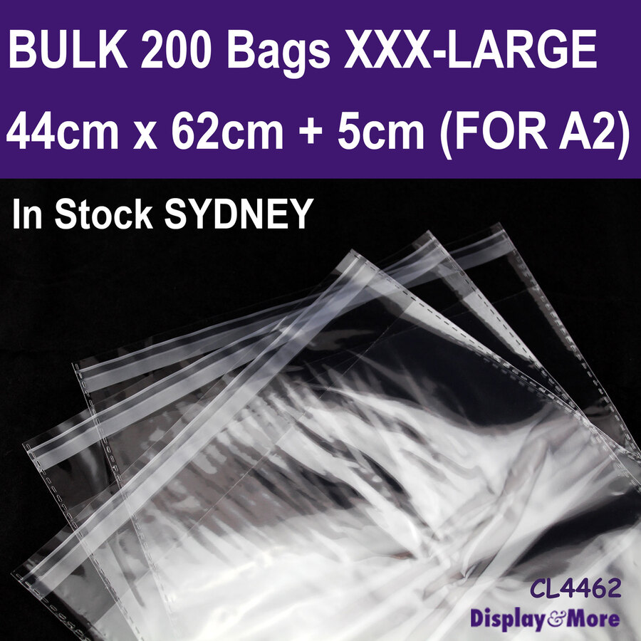 CELLO Bag Cellophane LARGE Resealable | 200pcs | Strong & RELIABLE | AUS Stock - Picture 50 of 56