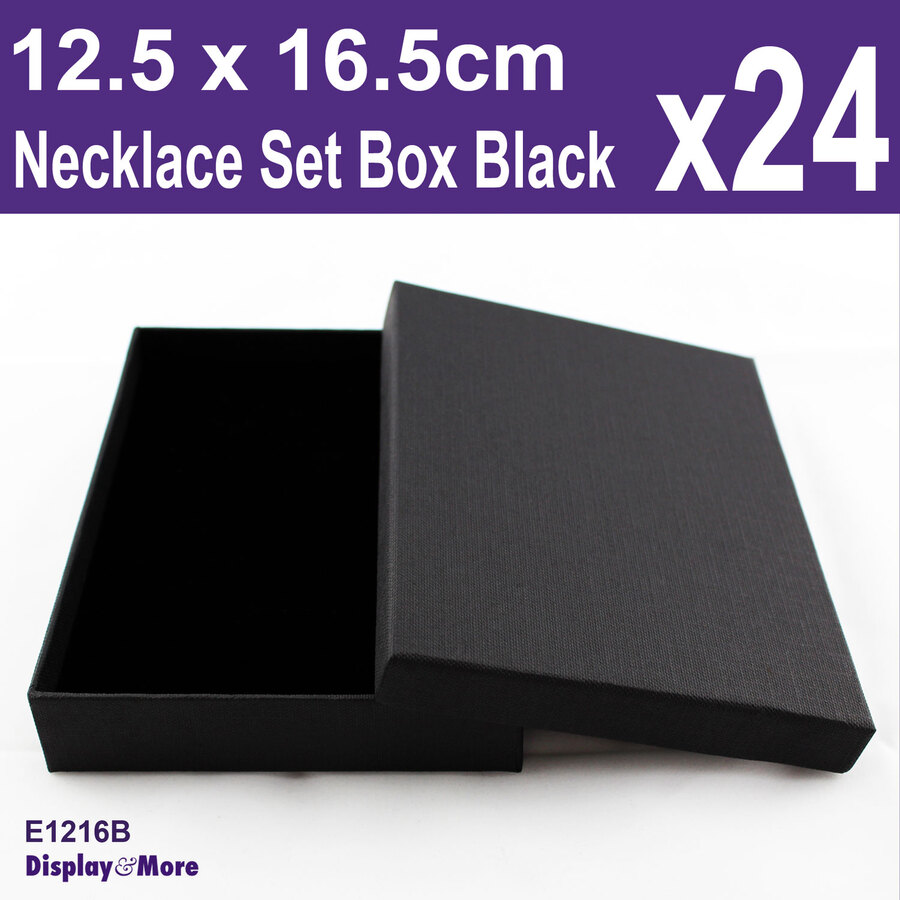 Necklace Gift Box | 24pcs LARGE 12x16cm | PREMIUM Plain White Black | AUS Stock - Picture 8 of 21