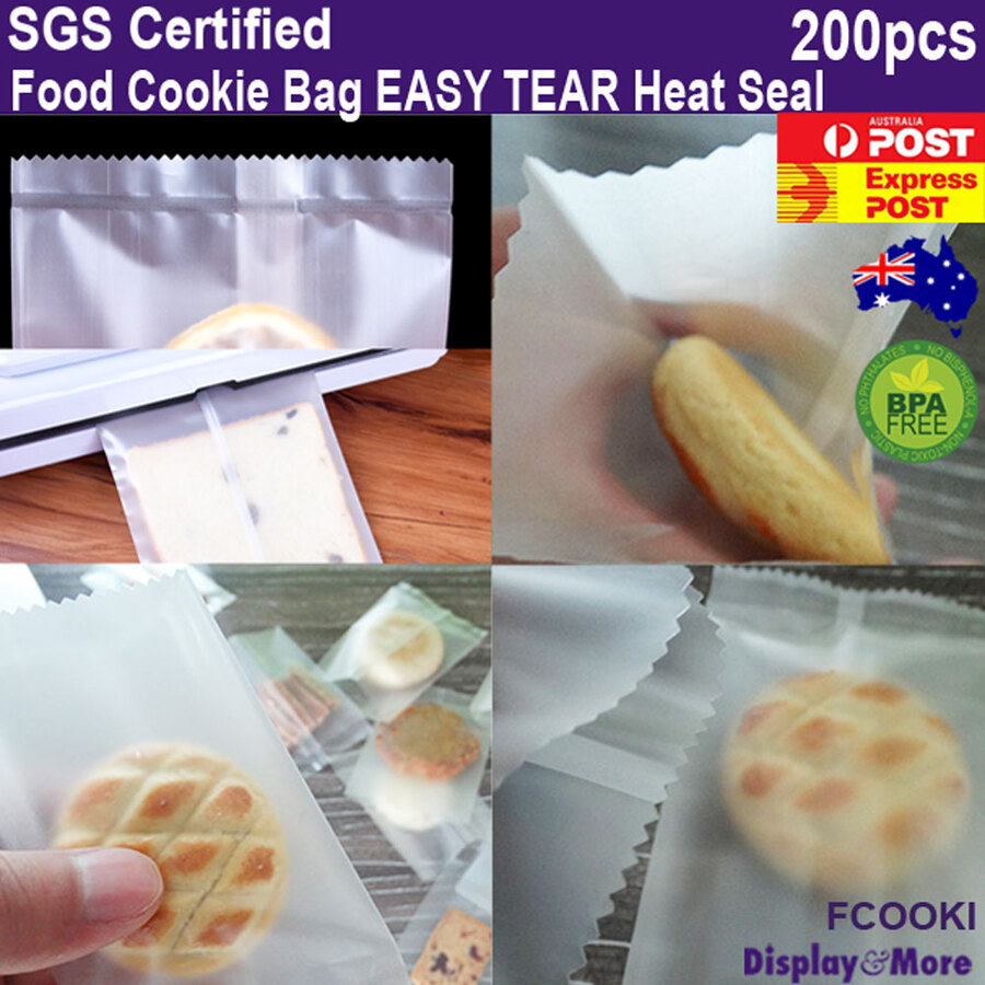FOOD Bag Pouch BAKERY Cookie Frost | EASY Tear | 200PCS