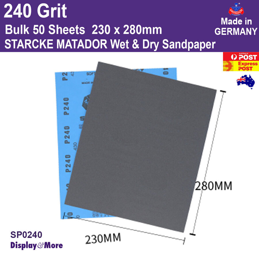 Sandpaper Waterproof WET Dry | GENUINE German STARCKE 120 to 7000 Grit | SYDNEY - Picture 82 of 198