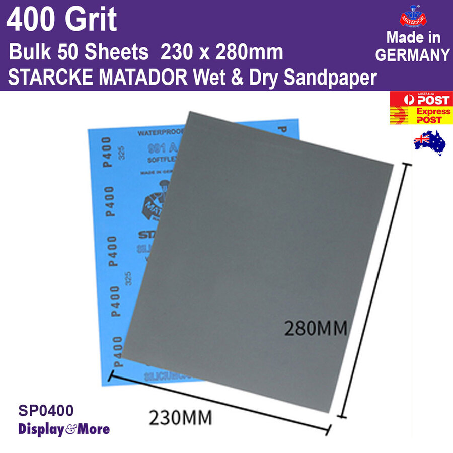 Sandpaper Waterproof WET Dry | GENUINE German STARCKE 120 to 7000 Grit | SYDNEY - Picture 100 of 198