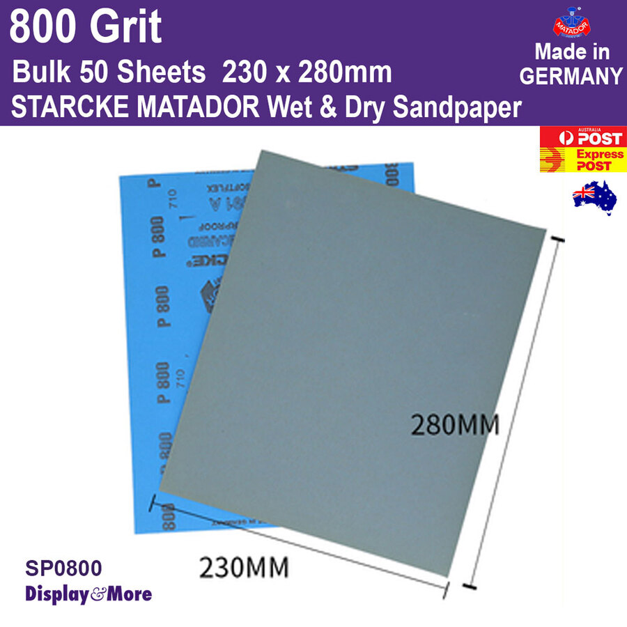 Sandpaper Waterproof WET Dry | GENUINE German STARCKE 120 to 7000 Grit | SYDNEY - Picture 118 of 198