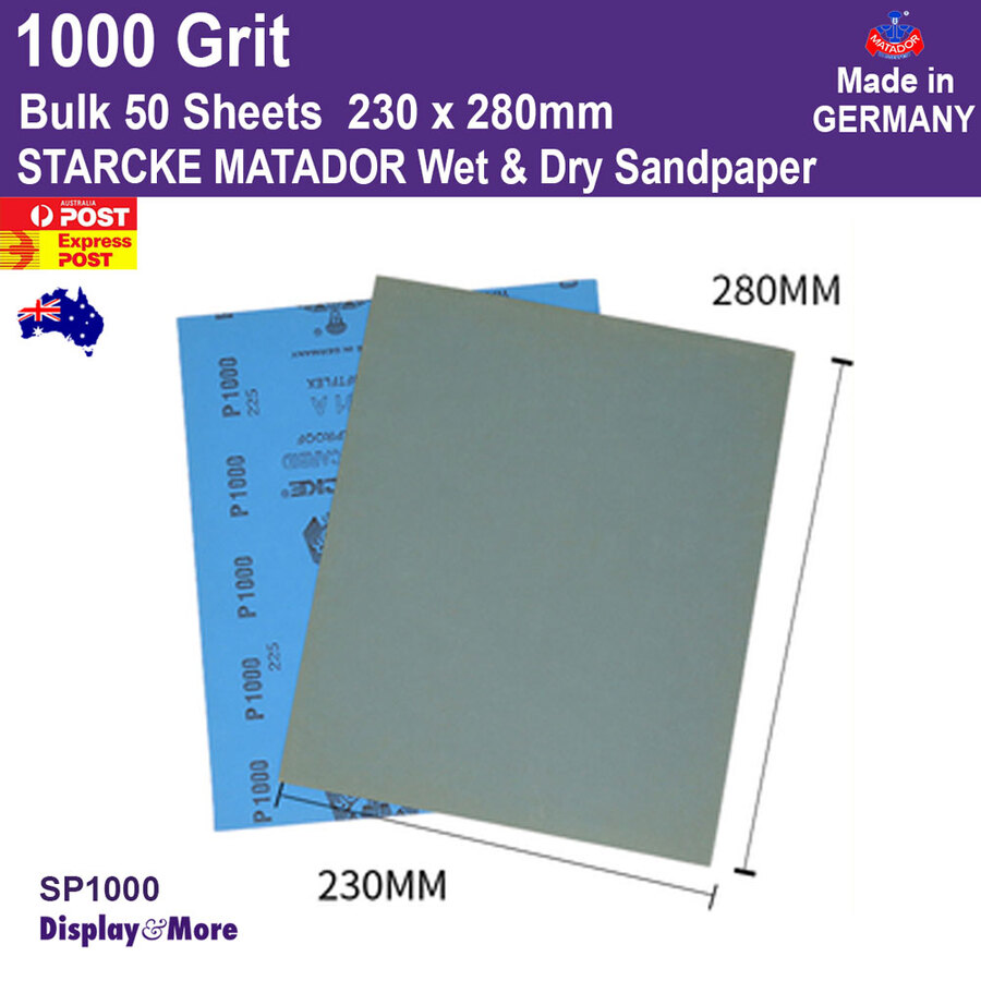 Sandpaper Waterproof WET Dry | GENUINE German STARCKE 120 to 7000 Grit | SYDNEY - Picture 127 of 198