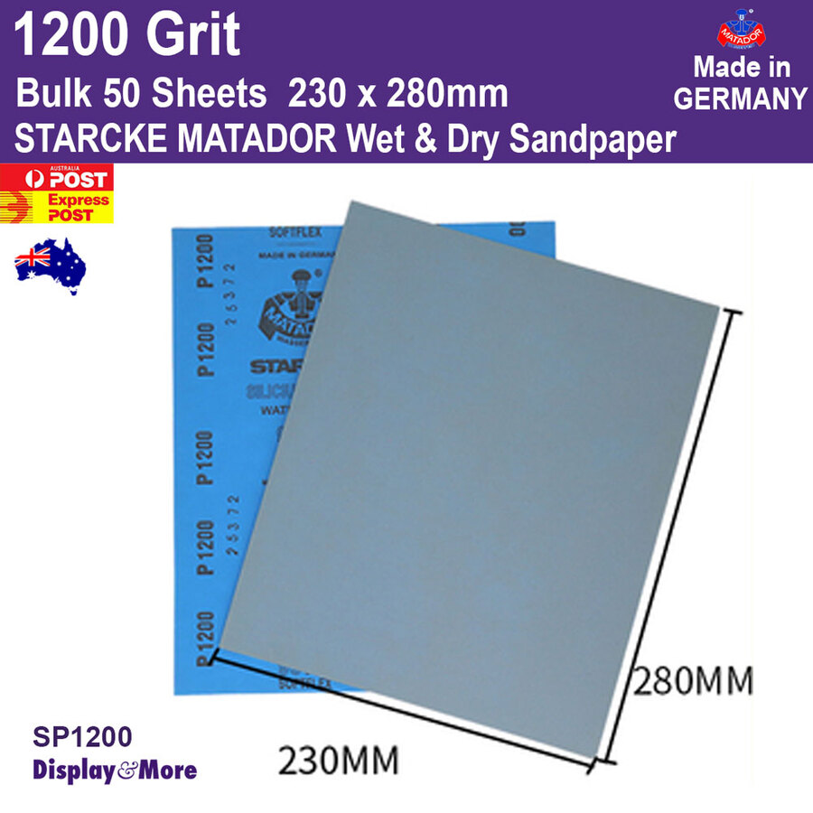 Sandpaper Waterproof WET Dry | GENUINE German STARCKE 120 to 7000 Grit | SYDNEY - Picture 136 of 198
