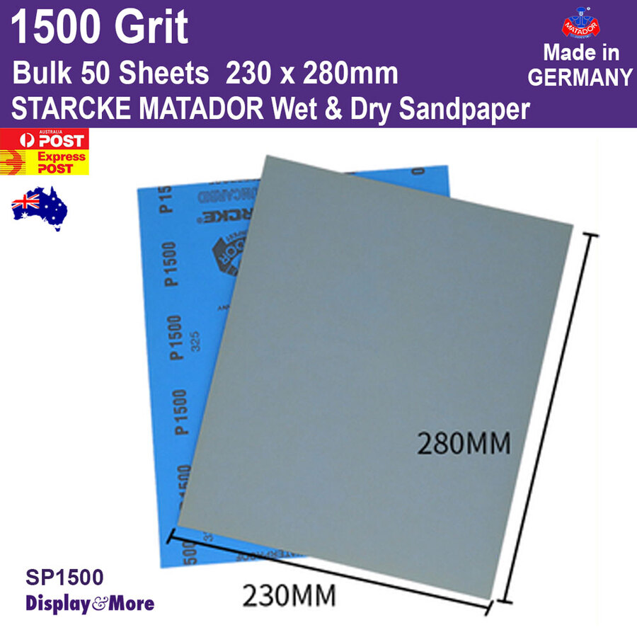 Sandpaper Waterproof WET Dry | GENUINE German STARCKE 120 to 7000 Grit | SYDNEY - Picture 145 of 198