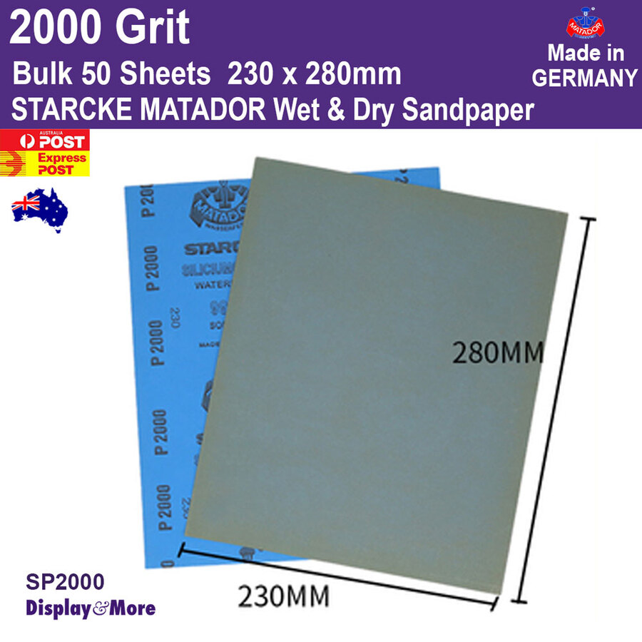 Sandpaper Waterproof WET Dry | GENUINE German STARCKE 120 to 7000 Grit | SYDNEY - Picture 154 of 198