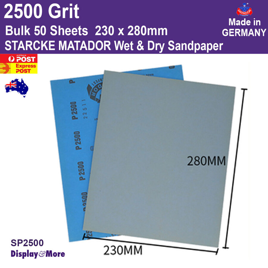 Sandpaper Waterproof WET Dry | GENUINE German STARCKE 120 to 7000 Grit | SYDNEY - Picture 163 of 198
