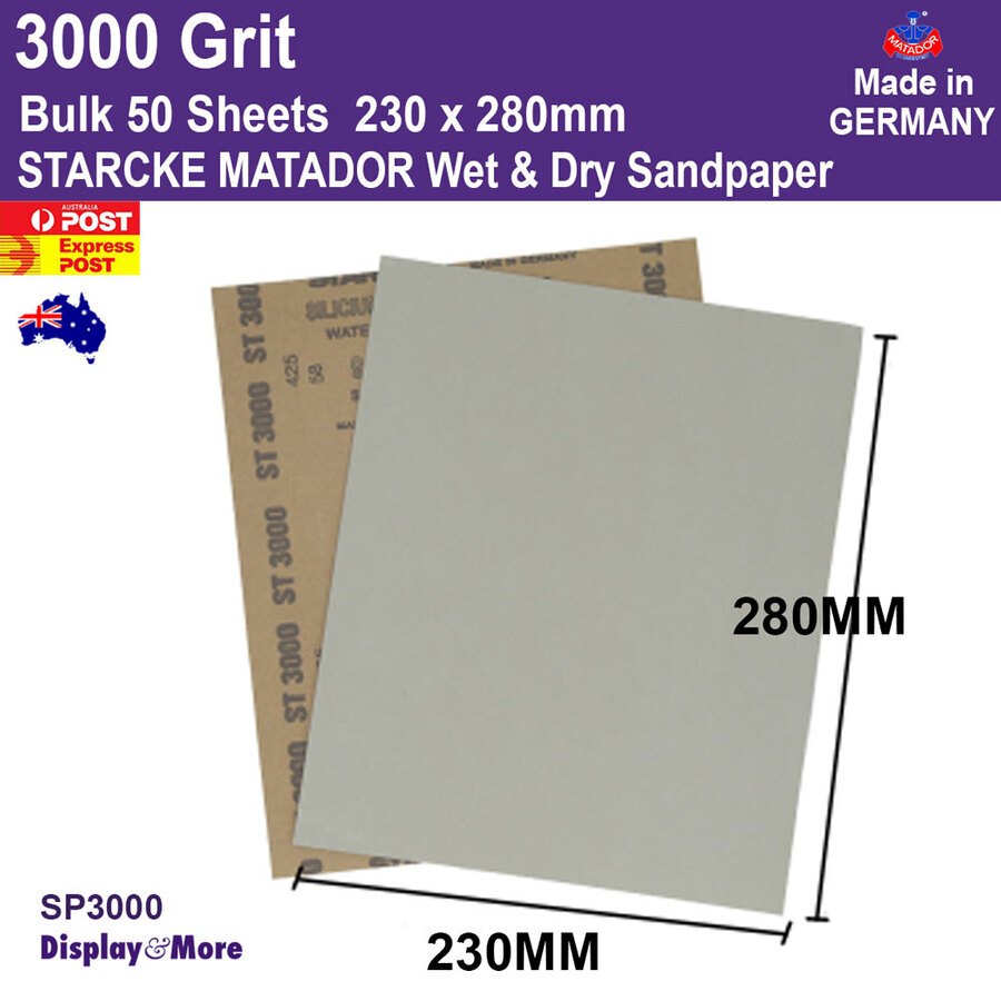 Sandpaper Waterproof WET Dry | GENUINE German STARCKE 120 to 7000 Grit | SYDNEY - Picture 172 of 198