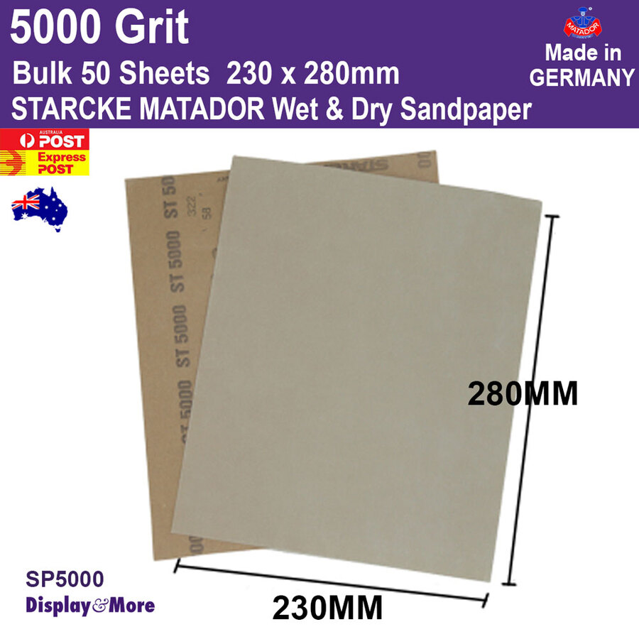 Sandpaper Waterproof WET Dry | GENUINE German STARCKE 120 to 7000 Grit | SYDNEY - Picture 181 of 198