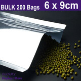 Mylar Foil FOOD Vacuum Bag | 200pcs | Heat Seal | 6 x 9cm