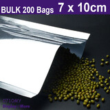 Mylar Foil FOOD Vacuum Bag | 200pcs | Heat Seal | 7 x 10cm