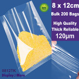 200 FOOD Vacuum Bags | 8 x 12cm | Boilable Microwaveable