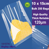 200 FOOD Vacuum Bags | 10 x 15cm | THICK & Reliable 120µm