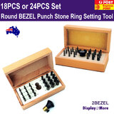 BEZEL Punch Stone RING Setting Closing Tool | 18 or 24PCS