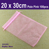 Organza Bag POUCH BEST QUALITY | 100pcs 20x30cm | Pale Pink