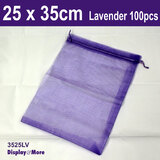 Organza Bag Large 100pcs | 25x35cm | BEST QUALITY | Lavender