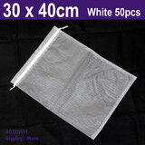 Organza POUCH | Extra Large 30x40cm | 50pcs | BEST QUALITY | White