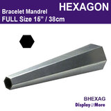 Bracelet Bangle Steel MANDREL | LARGE 15" | Hexagon