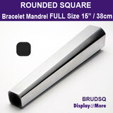 Bracelet Bangle Steel MANDREL | LARGE 15" | Rounded Square