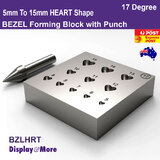 BEZEL Forming Block + Punch 17 Degree | HEART