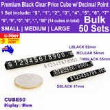 Price CUBE Tag Shop Pricing Retail Display | 50 Sets