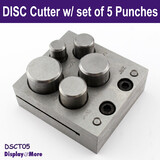 Disc CUTTER Round Metal |  For Perfect Circles | 5 PUNCHES