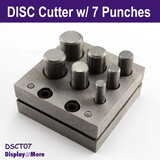 Disc CUTTER Round Metal |  For Perfect Circles | 7 PUNCHES