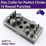 Disc CUTTER Round Metal |  For Perfect Circles | 14 PUNCHES
