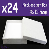 Jewellery Set Gift Box | 24pcs 9 x 12.5cm | PLAIN White