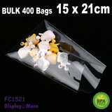 200 Clear Cellophane BAKERY Bags | 15 x 21cm