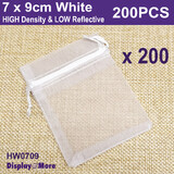 ORGANZA Bag White | HIGH Density | 200pcs | 7 x 9cm
