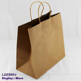 250 Paper Bags | LARGE Brown | 280H x 280W + 150G(mm)