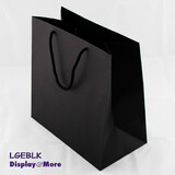 50 Paper Gift Bags | BLACK | 280H x 280W + 150G(mm)